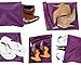 Alku Travel Nylon Shoe and Laundry Bags 3-pack Set Water-resistant Large Purple