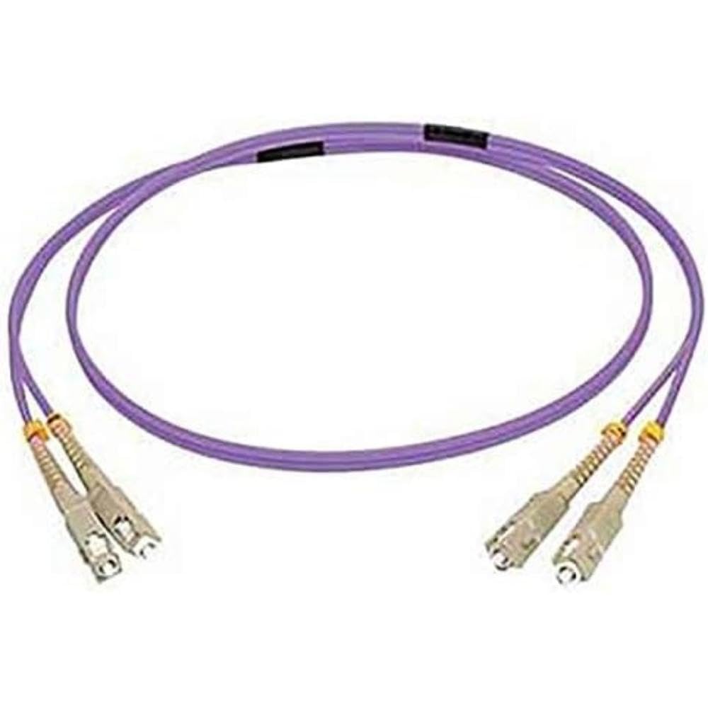 C2G 20m SC/SC OM4 LSZH Fibre Patch - Purple - Patch cable - SC multi-mode (M) to SC multi-mode (M) - 20 m - fibre optic - duplex - 50/125 micron - OM4 - purple