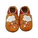 Sayoyo Baby Cloud Soft Sole Leather Infant Toddler Prewalker Shoes,Brown,3-6 Months / 4.5-5 M US Toddler