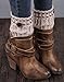 WILLTOO 2015 Women Leg Warmer Knit Boot Socks Topper Cuff (Beige)