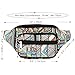 Kayhoma Boho Fanny Pack Geometric Shape Festival Bum Bags Travel Hiking Belt Purse