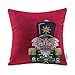 Ashler Christmas Pillow Covers 18 x 18 inches, Pack of 4 Winter Decorative Pillowcases Snowman Bow & Soldier Christmas Tree Series Cushion Covers