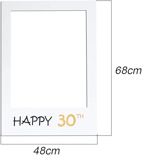 Accessoires De Photomaton 30eme Anniversaire 35pcs Unisexe Funny Masquerade Kit Photobooth Cadre Photocall Pour La Decoration D Anniversaire Diy Amazon Fr Cuisine Maison