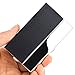 MaxGear Professional Business Card Holder Pocket Business Card Case Slim Business Card Wallet Business Card Carrier for Men & Women, 3.7 x 2.43 x 0.5 inches, PU Leather & Stainless Steel, Oracle