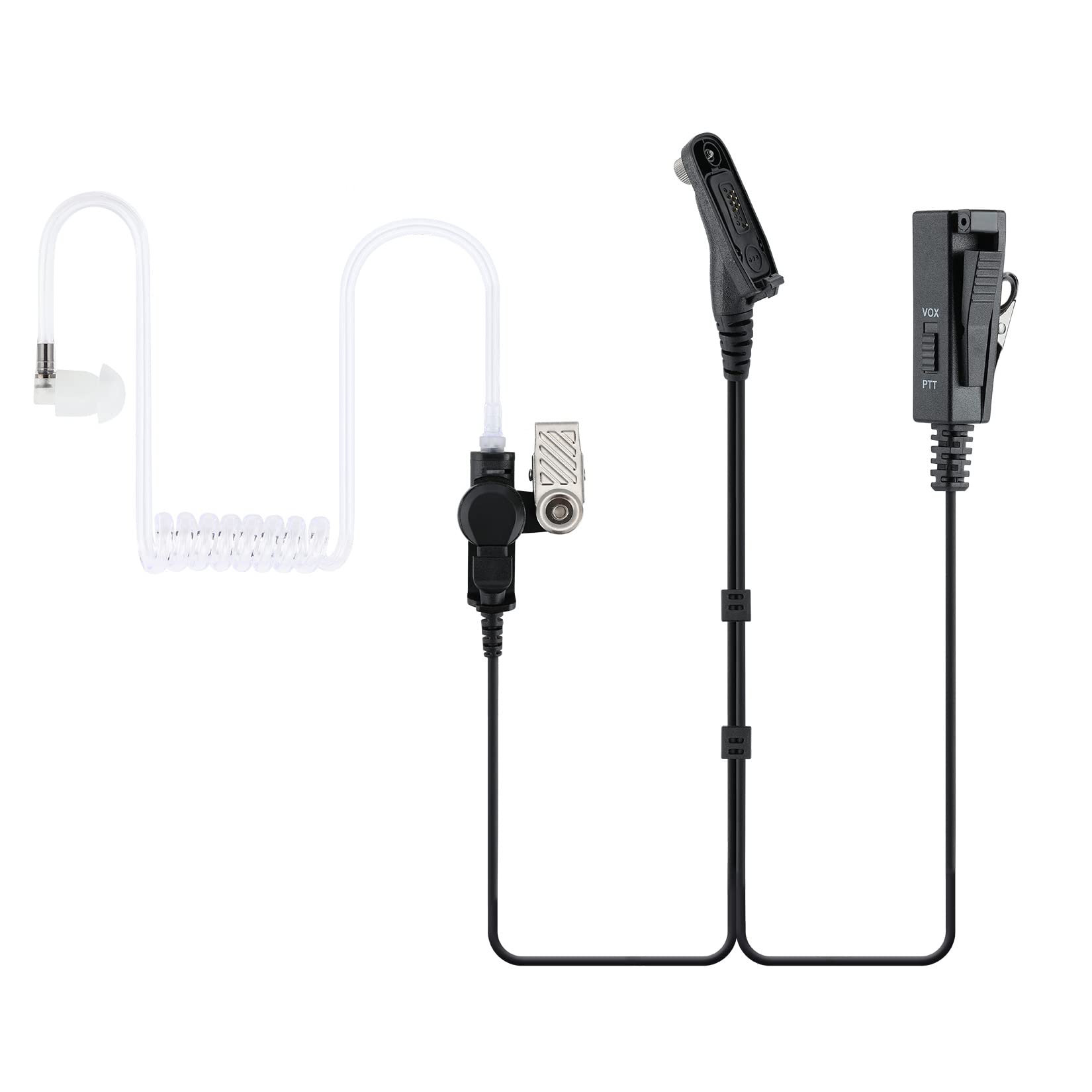 Photo 1 of KS K-STORM Covert Acoustic Tube Walkie Talkie Earpiece Surveillance Headset with Mic Compatible with Motorola APX1000 APX4000 APX6000 XPR6000 XPR6350 XPR6550 XPR7000 XPR7550 Two-Way Radio (with VOX)
