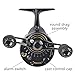 Fiblink Inline Ice Fishing Reel Right / Left Handed Raft Wheel, Right Handed - Gold