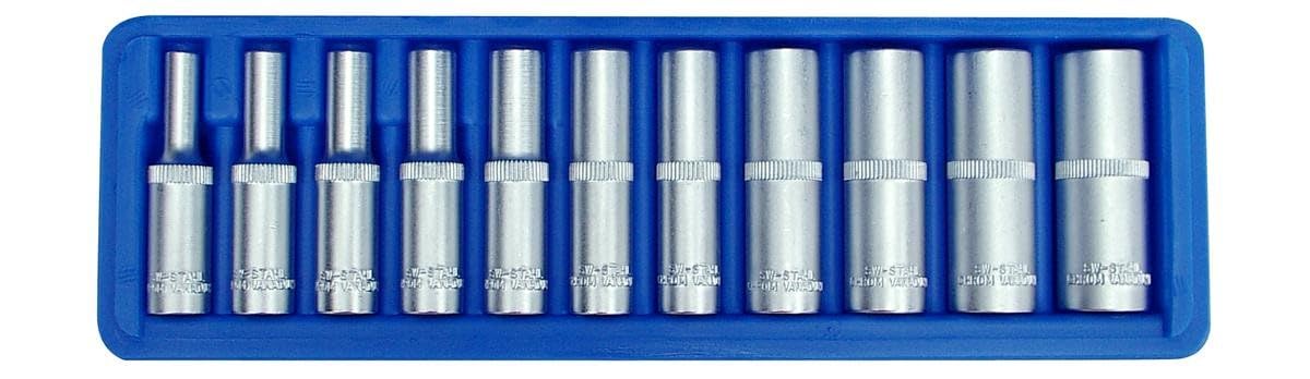 SW-Stahl 05430L Deep Socket 1/4 Inches 11 Parts 4 – 13 mm