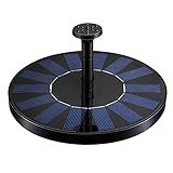 VicTsing Upgraded Solar Powered Bird Bath Fountain Pump with 1.4W Power Panel Kit and Water Pump, Water Fountains, Outdoor Watering Submersible Pump for Pond, Pool, Garden, Fish Tank, Aquarium