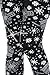 VIV Collection One Size Printed Brushed Ultra Soft Seasonal Leggings (Snowflake Nighttime)
