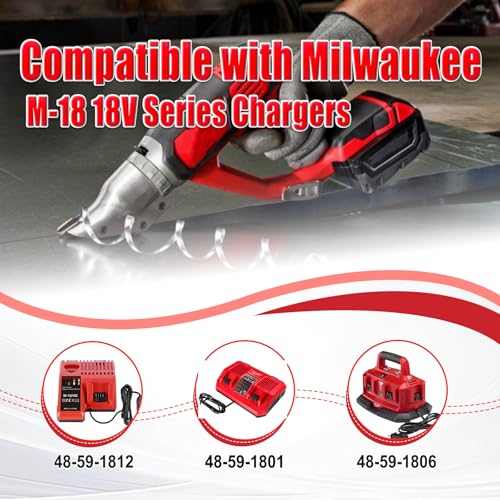 2PC 18V 12.0Ah Replacement for Milwaukee Battery, Compatible with Milwaukee m18 Battery 48-11-1815 48-11-1820 48-11-1840 18Volt Cordless Power Tools for DIY and Professional Tools (LED Indicator-2)