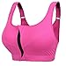 Plus Size Sports Bras for Women High Impact Front Closure Bra XXXXXL Pink