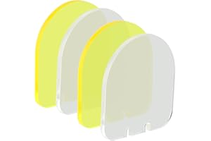 ToopMount Sight Protector 2.78mm High Impact Shield Protector Rounded Foldable Lens Cover Shields, Screen Protector for 20mm Rail Mounted Sight Protector Transparent Scope Lens Protector