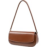 MoreFarther Leather Shoulder Bags for Women, Mini Cute Everyday Purses Trendy, Women's Hobo Handbags with Magnetic Closure
