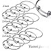 15pcs Adjustable Wire Blank Bangle Bracelet for Womens DIY Jewelry Making,2'',2.4'',2.6''