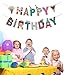 FECEDY ® Cartoon Happy Birthday Banner Colorful Bunting (Mixed Color)