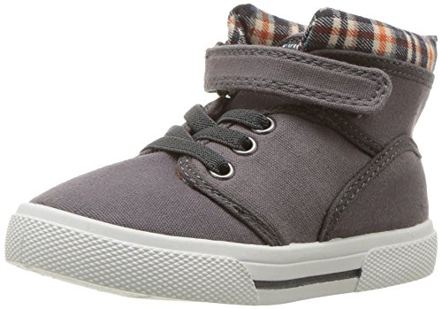 Carter's Boys' Scott2 High-Top Casual Sneaker, Grey, 9 M US Toddler