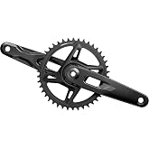 SRAM Rival 1x XPLR Dub Wide Crankset 170mm 42T | Mount SRAM 8 Bolt, 42, DUB, 170mm, Black,