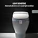 Toilet Night Light, Chunuo Motion Activated Bathroom Toilet Bowl Light, 8 Colors Changing LED Sensor Night Lamp for Any Toilet