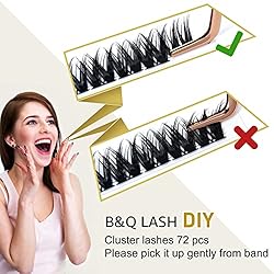 Lash Clusters D Curl 18mm DIY Lash Extensions 72