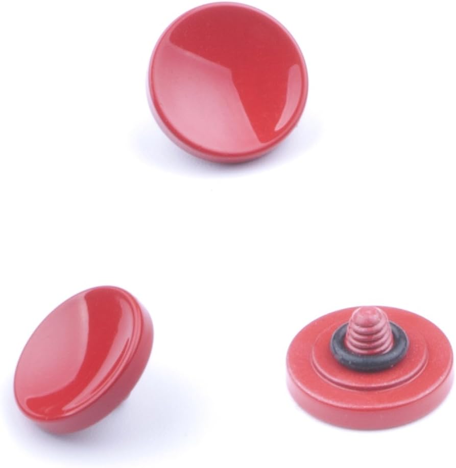 VKO Metal Soft Shutter Release Button,Delicate Camera Shutter Button Black Red Golden 11mm Concave Surface(3 Pack) - Image 4