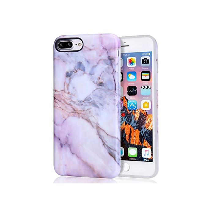 Buy Iphone 7 Plus Case Marble Pink Girls Iphone 8 Plus Case Best Protective Cute Women Clear Slim Shockproof Glossy Soft Rubber Silicone Tpu Cover Phone Case Iphone 7 Plus Iphone 8 Plus