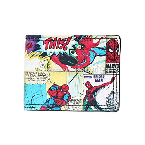 Marvel Comics The Amazing Spiderman Comic Bifold Men's/Boys Wallet with Gift Box