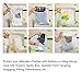 ELValley Mesh Laundry Bags, Set of 5 Bra Lingerie Wash Bag Travel Wash Bag for Bras, Delicates, Blouse, Hosiery, Stocking, Underwear (Multi-Size, White)