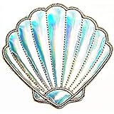 Nipitshop Patches Mermaid Seashells Sea Animal Cartoon Kids Embroidered Iron On Patch for Clothes Backpacks T-Shirt Jeans Skirt Vests Scarf Hat Bag
