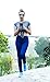 ISOLDE - Skinny Medium Blue Indigo Jegging Super Stretch Knit Denim for Women with Fully Functional Pockets M