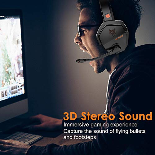 NUBWO PS4 Headset Xbox one Stereo-Gaming-Kopfhörer mit Geräuschunterdrückung und Inline-Steuerung für PS4 / Xbox 1 / PC