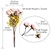 CHANZON Artificial Flower Rose Bouquet (Not include Vase, 2 Bunches 94-96 Small Pink Heads) Fake Plastic Fabric Silk Arrangement for Home Decor Wedding Table Decoration