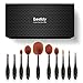 Bestidy Professional Makeup Brushes 10 Piece Soft Oval Toothbrush Design Makeup Brush Tool and with Gift Box Set