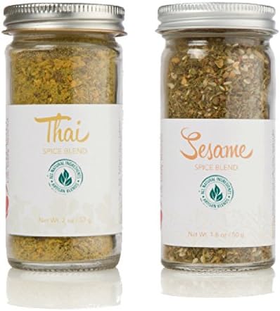 USimplySeason Sesame Thai Bundle: 1 Sesame Seasoning (1.8 Oz) And 1 Thai Spice (2 Oz)