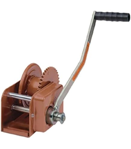 Treuil Manuel à Vis Sans Fin Dutton-Lainson - Capacité 907 Kg - Entraînement Hexagonal 5/8" - Pour Remorques, Bateaux, Agricole - 4