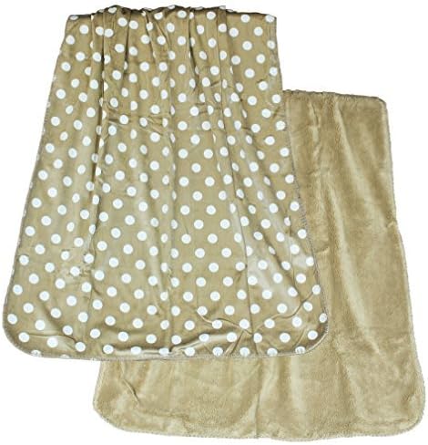 Tan Print Dot Boa Baby Blanket by Riegel