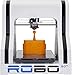 ROBO 3D R1 Plus 10x9x8-Inch ABS/PLA 3D Printer, White (A1-0002-000)