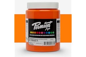 Permaset Aqua Fabric Supercover Screenprinting Inks - Orange R - 300 mL