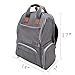 Luxja Breast Pump Backpack with Pockets for Laptop and Cooler Bag, Pump Bag for Working Mothers (Fits Most Major Breast Pump), Gray