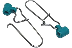 UNCLESPORTINFOF 25/50/100 PCS Fishing Line Sinker Slides Duo Lock Snaps High Strength Stainless Steel Sinker Slider Swivel Snap Kit Fishing Tackle