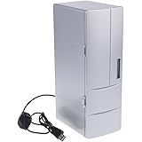 Prettyia Durable Mini USB Fridge Heat and Cool AC DC Refrigerator Freezer Car Truck Boat Household