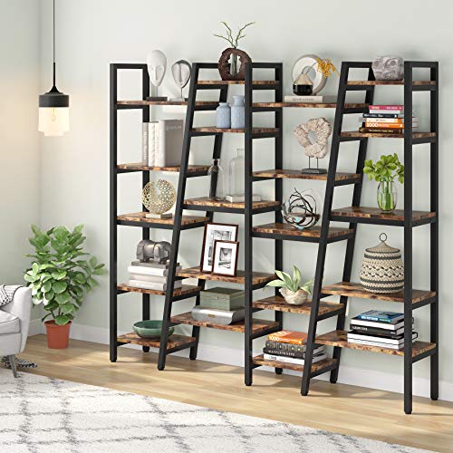 TIYASE 78.7x70.9 inch Extra Large Bookshelf Tall Etagere Bookcase, 5