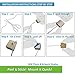 MW Photo & Artwork Display | Self Adhesive Hanging Photo Display | Modular Hanging Artwork Display | Adjustable Display for Photos | Natural Wood |10 Holders | 50 Clips | 20 ft White Twine