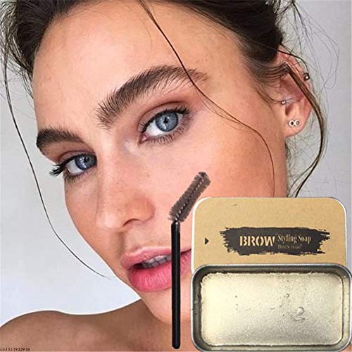 3D Feathery Brows Makeup Balm Styling Brows Soap Kit,Eyebrows Styling Soap,Brows Shaping Soap,Excellent Stereotypes,Long-lasting Eyebrow Enhancer Gel