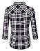 Doublju Womens Flannel Plaid Button Down Shirt With Pockets