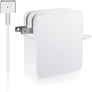 MacBook Pro Charger,60W AC Power Adapter Replacement T-Tip Connector Adapter Compatible Mac Book Pro 13-inch Retina Display After Mid 2012