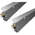 Legacy 2 PACK: Fire Rated/Light Duty/Surface Mounted Automatic Door Bottom (7123CA) with Solid Rubber Extrusion, SMS # 6 x 1" Supplied, (32" L x 19/32" W x 2" H)
