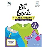 Clothing Labels, Name Labels, Washer and Dryer Safe, No-Iron, Labels for Daycare, Washable, Write-On, Made in The USA,