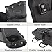 KRATARC Archery Hip Arrow Field Quiver Waist Arrows Bag with Belt Hanged for Target Hunting Shooting (Black)
