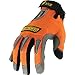 Ironclad IVO-03-M I-Viz Reflective Gloves, Reflective Orange, Medium