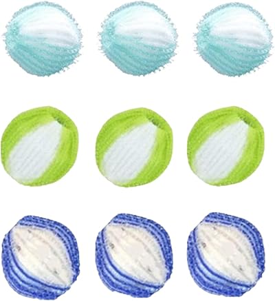9Pcs Pet Hair Catcher Lint Remover Balls Reusable Clothes Bedding Fur